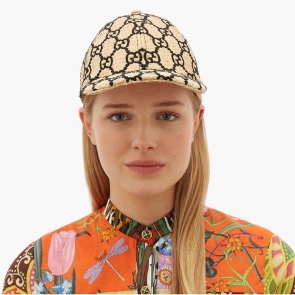 Gucci Accessories - Gucci raffia baseball Women's Cap